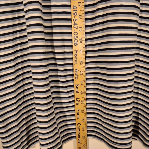 Barbour polo shirt mens 2XL XXL blue striped short sleeve cotton collar preppy - Picture 5 of 8